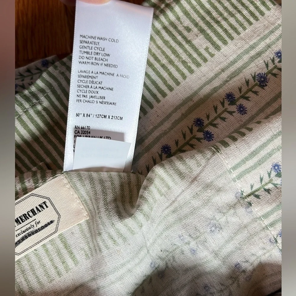 Anthropologie x Ellen Merchant Cottage Curtain 50 x 84 NWT